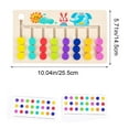 thumbnail image 3 of Wooden Multichannel Colorful Balls Walking Puzzle Board Teaching Four Color Balls Walking Game Mind Thinking Training Holiday Gift, 3 of 6