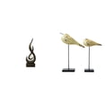 thumbnail image 1 of Escultura abstracta de fuego,Estatua de arte abstracto,adorno para decoración del hogar,Escultura de fuego moderna,coleccionable,regalo,Estatuas de pájaros,Estatuas de pájaros de madera para, 1 of 8
