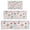 Pioneer Flower Floral, variant on Pioneer Flower Floral Print Pattern Kitchen Rugs Sets Of 3,Kitchen Runner Rugs Non Skid Washable,Decorative Kitchen Floor Mats for Kitchen,Sink,Laundry,17X30 Inch 17X47 Inch 17X59 Inch
