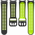 thumbnail image 2 of KOMI Compatible with Samsung Galaxy Watch 6/5/5 Pro/4 40mm 44mm 42mm 46mm 43mm 45mm Band, Colorful Silicone Sport Band No Gap Breathable Watch Strap for Galaxy Watch 3 41mm Active 2 Strap Black Gray, 2 of 8