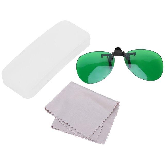 Gafas para el crecimiento de plantas con filtro verde y azul para miopía, para uso en exteriores, con luz LED antirroja