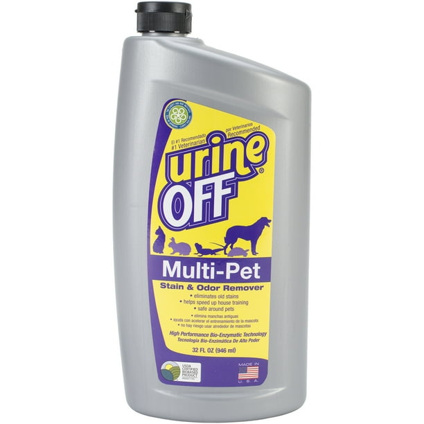Urine Off Multi-Pet 32oz Bouteille Ovale W / Bouchon d'Injecteur de Tapis