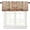 Brown-10, variant on Rustic Brick Wall Valances Set for Kitchen, Village Vintage Farmhouse Country Wall Texture Home Decor Rod Pocket Window Drapes for Living Room Dining Room Office 54x18inch