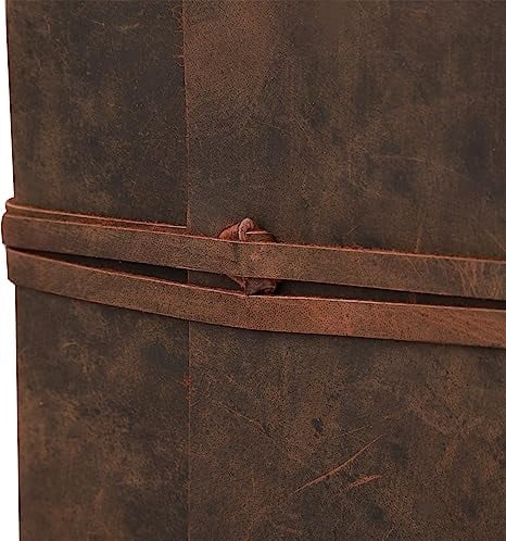 OVERDOSE Buff Belt Leather Journal Diary Notebook - Handmade Journal For Students, Office Bound Leather Journal for men & women Sketchbook Notebook Diary - 6 x 8 inches | 15 x 20 cm | A5