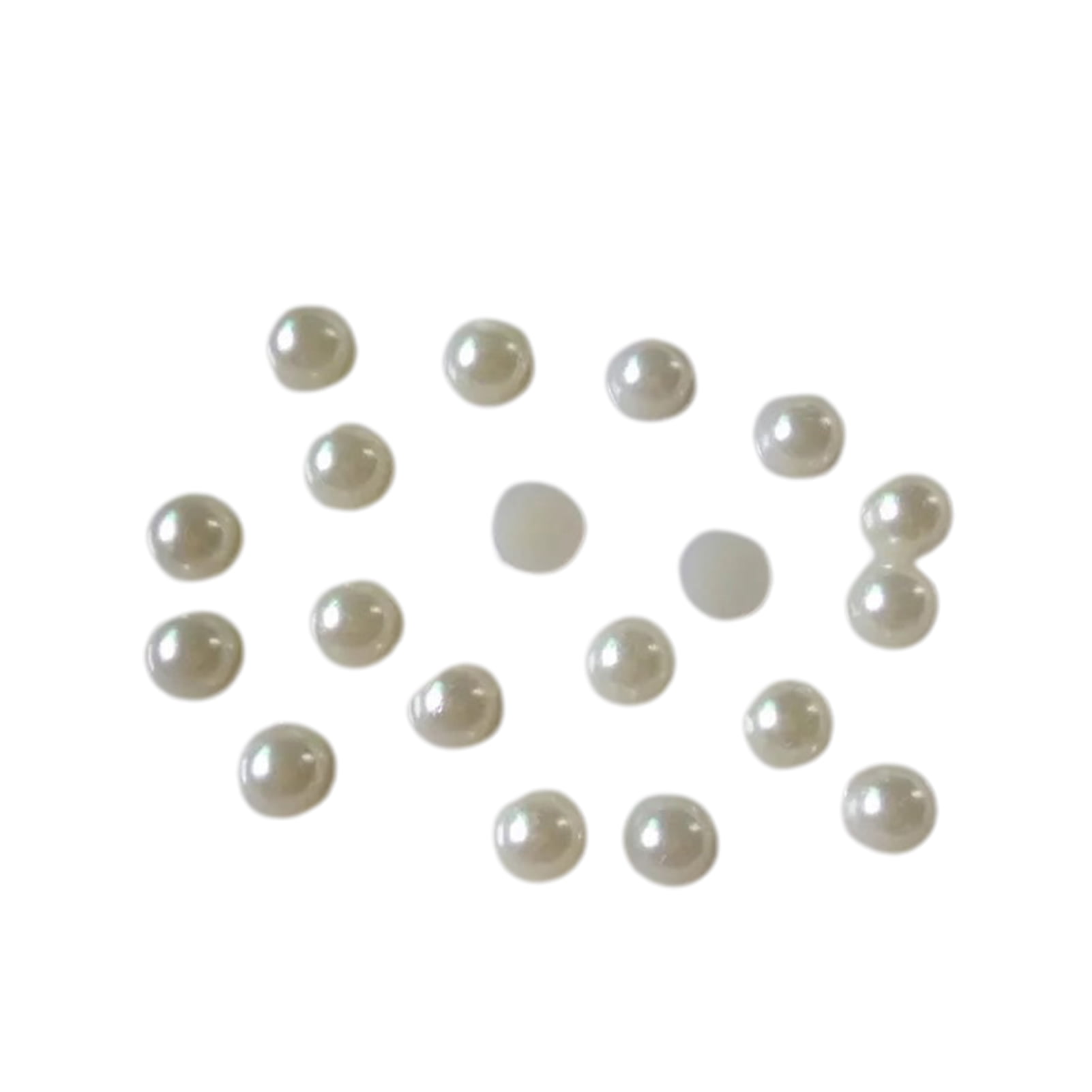 Hesroicy 1 Bag Nail Art Faux Pearls Three-dimensional Flatback