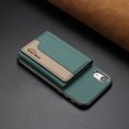 thumbnail image 6 of Allytechgroup Case for Apple iPhone XR, 2-in-1 Detachable Wallet Shell Magnetic RFID Blocking Case [Compatible with MagSafe] Stand PU Leather TPU Cover with Credit Card Slots/Cash Pockets, Green, 6 of 13