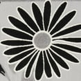 thumbnail image 4 of 8' X 11' Black And White Floral Stain Resistant Non Skid Area Rug, 4 of 6