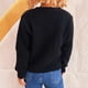 thumbnail image 5 of Ailaofu Women's Long Sleeve Knit Sweater Open Front Cardigan Button Loose Outerwear, 5 of 5