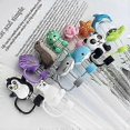 thumbnail image 5 of 2Pcs Soccer Straw Cover for Stanley 40&30 Oz Cup, 10mm Silicone Straw Covers Cap, 5 of 5