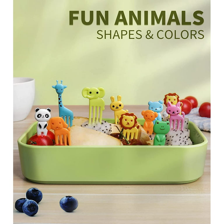 30pcs Animal Food Picks( Random Colors) For Bento Box, Lovely