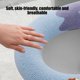 thumbnail image 4 of Yhmxh Decoración del baño Cojín para asiento de inodoro doméstico, funda de asiento de inodoro de punto, lavable para temporada de verano, cojín para asiento de inodoro en forma de O, 4 of 5