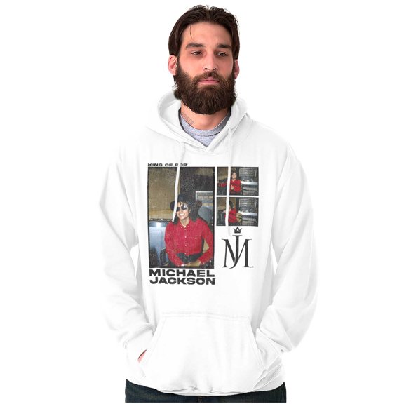 Michael Jackson Pop Studio Session Graphic Pullover Hoodie Brisco Brands S