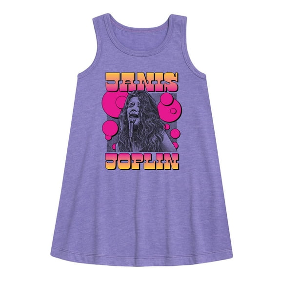 Janis Joplin - Janis Drawing - Toddler and Youth Girls A-line Dress