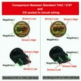 thumbnail image 7 of 2x 3157 CK SRCK 13 SMD 5050 LED Purple Direction Turn Signal Light Lamp Bulb Sockets, 7 of 7