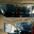thumbnail image 5 of EIMELI Car Windshield Sunshade Reflective Sun Shade for Car Cover Visor Thicken 5-Layer Shading Bubble for Auto Windshield Sun Shade UV Protection and Heat Reflector 51"x 23" (Silver), 5 of 7