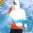 thumbnail image 2 of Dagegui UV Sun Protection Shirt for Men UPF 50+ Rash Guard Hoodie Cooling Summer Long Sleeve T-Shirt Quick Dry Fishing Beach Tee Tops White S, 2 of 6