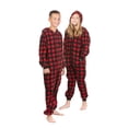 thumbnail image 1 of Combinaison Pyjama une Pièce à Capuchon en Molleton à Carreaux Buffalo pour Garçons et Filles, 1 of 2