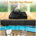 thumbnail image 6 of Shade Cloth, Keylever 60% Sunblock 6 x 12 ft Sun Shade Sail for Garden Patio Plants Pergola Greenhouse Deck Yard Pool, Black, 6 of 9