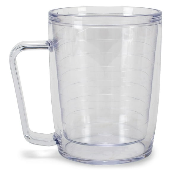 Signature Tumbler Plastic Glass Unbreakable Double-wall Insulated Coffee Mugs 18 Oz