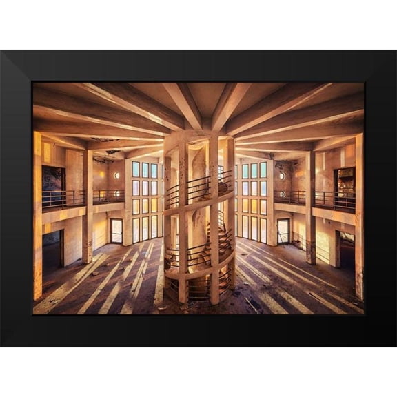 Haker, Matthias 14x11 Black Modern Framed Museum Art Print Titled - Concrete Sunrise