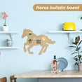 thumbnail image 6 of 2Pcs Pin Board Cork Board 10.9x11.8 Horse Shape Bulletin Board Pin Board Decorative Cork Board 0.3" Thick Corkboards for Wall Office Home School Decor Brooch Pin Storage Jewelry Display for DIY Sun, 6 of 6