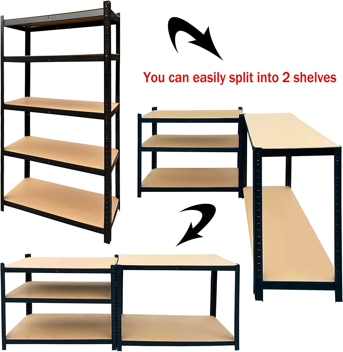 5 Tier Shelving Unit Heavy Duty Wire Shelving Unit Easy | Desertcart INDIA