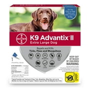 K9 Advantix II Flea and Tick Treatment for Extra Large Dogs, 1-Pack