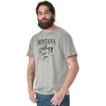 thumbnail image 4 of Montana is Calling and I Must Go Women's Graphic T Shirt Tees Brisco Brands X, 4 of 4