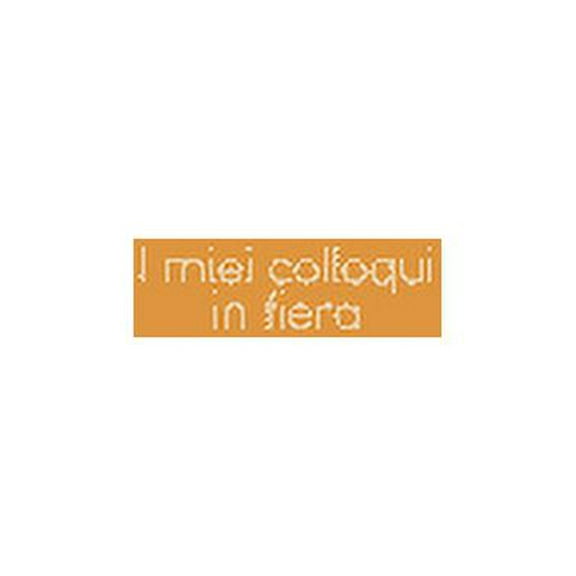 I miei colloqui in fiera: Quaderno da completare per la registrazione delle conversazioni con i (nuovi) clienti - Design: Giallo (Paperback)