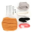 thumbnail image 2 of Kit De Fieltro De Aguja, Fácil De Ensamblar Y Operar Una Bolsa De Material De Fieltro De Muñeca Animal Adecuada Para Niños Y Adultos Principios Para, 2 of 7