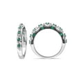 thumbnail image 4 of 1/5 Carat (Ctw) Lab-Created Emerald Anniversary Band Ring in 10K White Gold for Women, 4 of 6