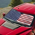 thumbnail image 3 of KUIFORTI Sun Shade for Car Windshield Foldable Universal Car Shades for Front Windows American Flag Sunshades for Car Windows, Patriotic Car Accessories, 3 of 5