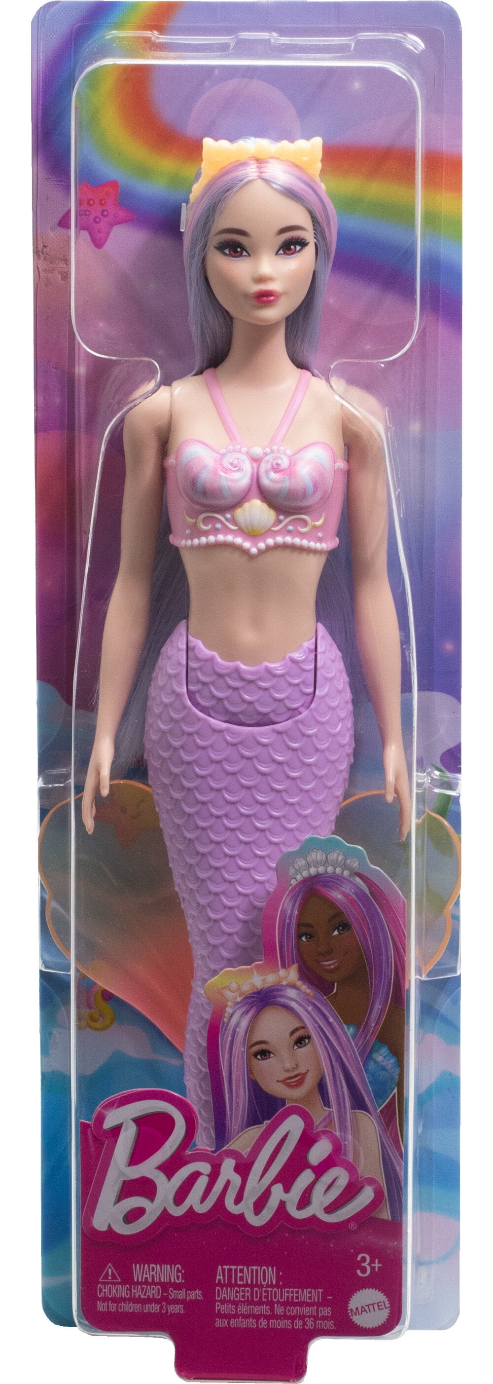 Barbie Mermaid Dolls with Colorful Hair Tails and Headband Accessories Walmart