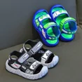 thumbnail image 3 of Sandalias de verano para niños, zapatos antideslizantes para cubrir la cabeza, zapatos de playa con parte inferior de PVC, calzado deportivo para niños grandes para bebés, 3 of 5