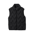 thumbnail image 4 of uublik Puffer Vest Women Black Lightweight Quilted Sleeveless Stand Collar Zip Up Winter Jackets, 4 of 5