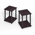 thumbnail image 4 of Furinno Simplistic End Table, Set of Two, Dark Mocha, 4 of 4
