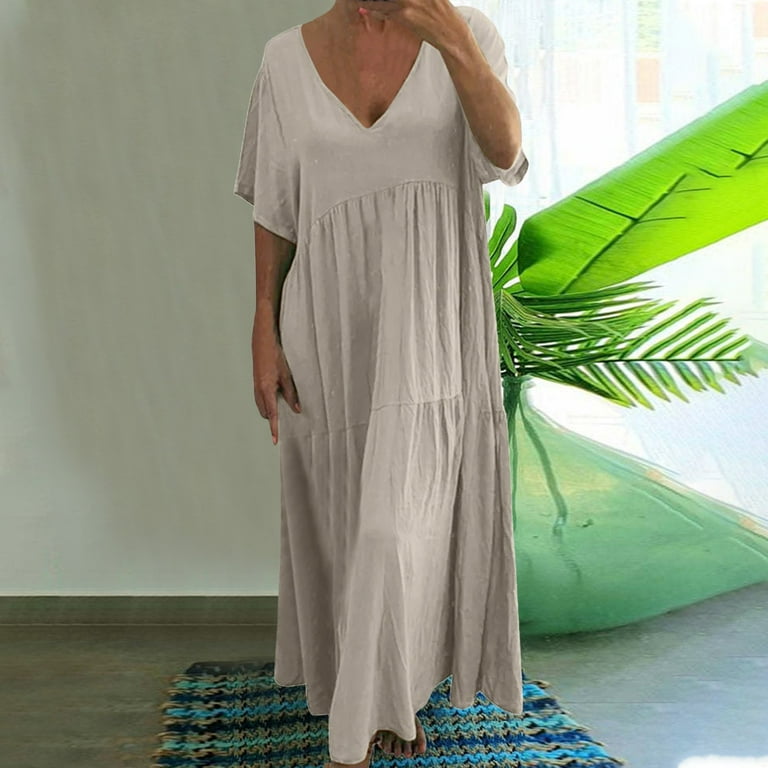 OJSFQUFP Dress To Impress Outfit for Women Party Khaki Womens