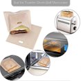 thumbnail image 4 of bolsas reutilizables para tostadora, resistentes a altas temperaturas, para tostadora, microondas, horno, parrilla (16 x 16 cm),, 4 of 5
