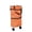 Orange, variant on 2âinâ1 Foldable Shopping Cart Bag with Wheels, Expandable Zipper Collapsible Reusable Grocery Tote, Portable Rolling Trolley Bag for Supermarket Errands Travel