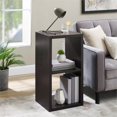 thumbnail image 2 of Riverbay Furniture Two Cubby Wood Storage Cabinet in Espresso, 2 of 5