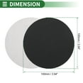 thumbnail image 3 of 50 Pcs Round Sandpaper 240 Grit Hook and Loop Sanding Sheets Universal for Automotive Refinishing 100x100mm Silicon Carbide Black, 3 of 7