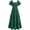 Dark Green, variant on Women's Summer Boho Maxi Dresses Floral Short Sleeve Square Neck Smocked Flowy Long Dress Vacation Outfits