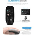thumbnail image 6 of 2.4GHz Wireless Bluetooth Mouse, Dual Mode Slim Rechargeable Silent USB Mouse, 6 of 7
