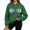 Green, variant on Hoodies for Women JIANLAI Funny Skeleton Hands Graphic Long Sleeve Drawstring Pullover Hooded Sweatshirt Loose Casual Spooky Fall Top