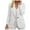 White, variant on felwors Women's Single Button Suit Autumn Long Sleeved Solid Color Small Suit Jacket White, XL
