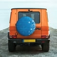 thumbnail image 6 of Naloa Blue Christmas PVC Leather Spare Tire Wheel Cover Spare Tire Cover, for Car Truck SUV Camper Trailer Universal Fit(14-17in)-16 inch, 6 of 6