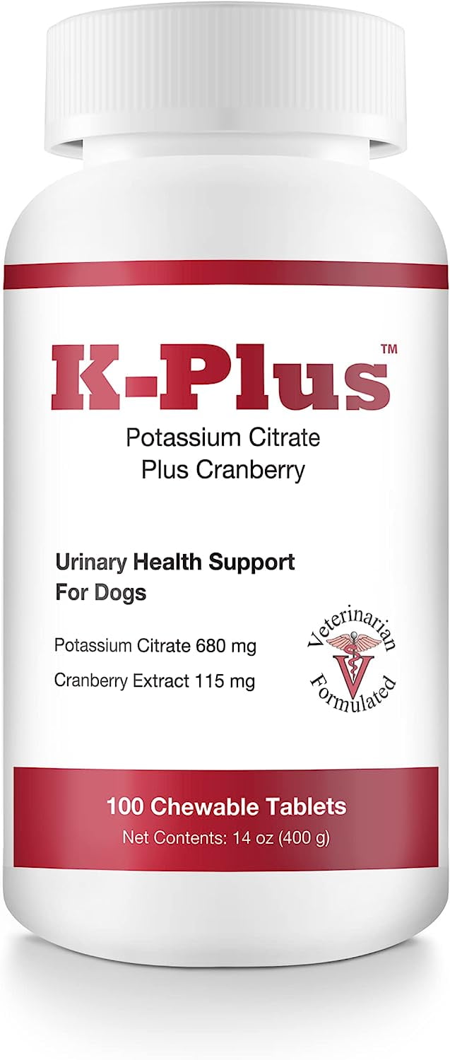 KPlus Potassium Citrate Plus Cranberry Supplement For Dogs UTI