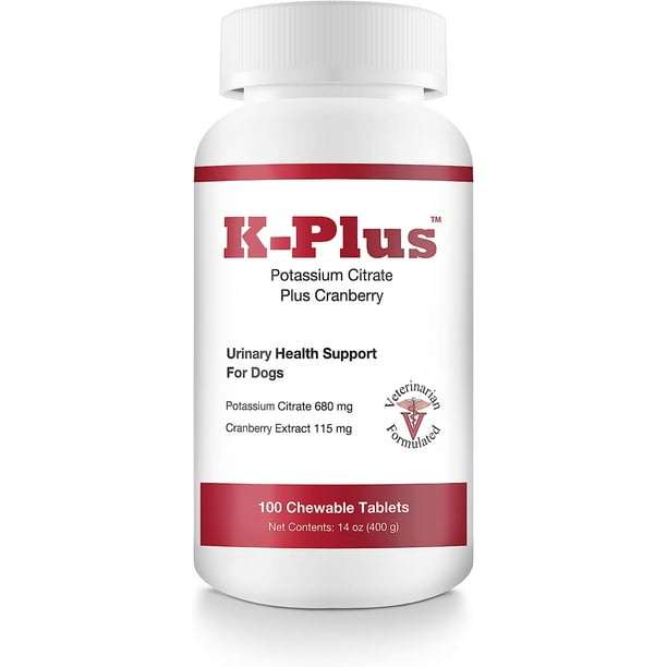 KPlus Potassium Citrate Plus Cranberry Supplement For Dogs UTI