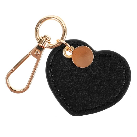 AURARMLET Women's Keychain Accessory in Black PU and Zinc Alloy, 1 Piece and Stylish
