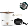 thumbnail image 2 of Olla de cocina eléctrica dividida de 110V/220V, olla multifuncional plegable, sartén, 2 of 7